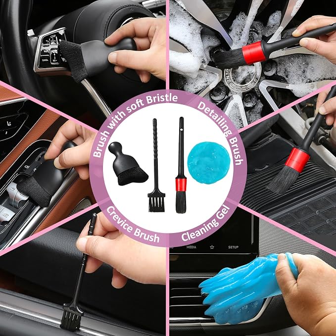 10pcs Windshield Cleaner Tool, Car Window Cleaning Wash Kit - Image 4