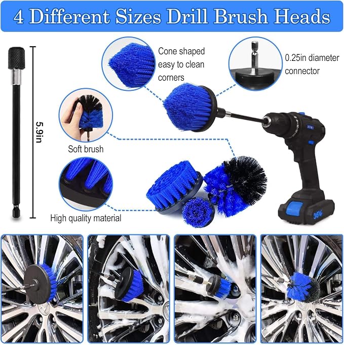 30Pcs Car Detailing Brush Set, Car Detailing Kit, Car Cleaning Kit, Car - Image 4