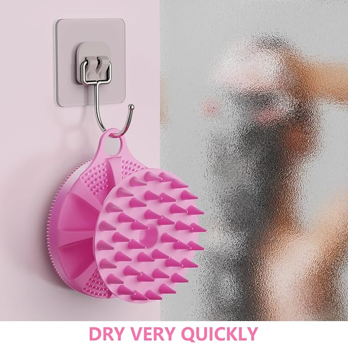 2 in 1 Silicone Brush, BEAUTAIL Body Shower Scrubber and Scalp Hair Massager - Image 7