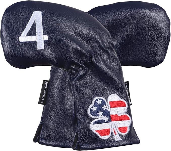 CRAFTSMAN GOLF 11pcs /Set USA US Flag Clover Leather Left Right Black White - Image 2