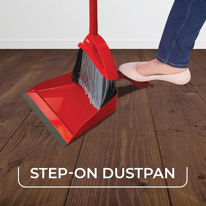 O-Cedar Pet Pro Broom with Step-On Dustpan | Remove 99% with One Sweep | - Image 3