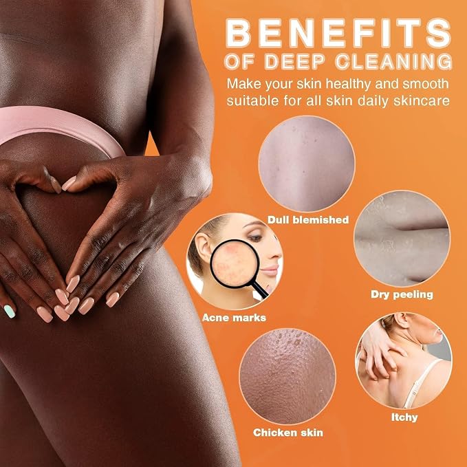 UJFQBH 3 Pieces African Bath Sponge African Net Long Net Bath Sponge - Image 5