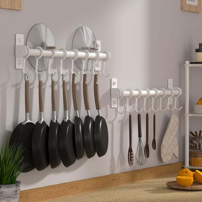 Dseap Kitchen Hooks for Hanging Utensils, Hanging Pot Rack, Kitchen Utensil - Image 2