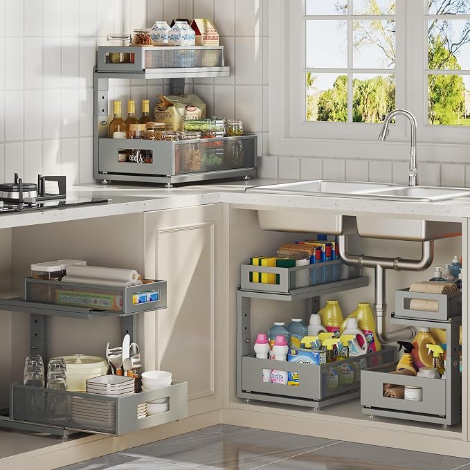 2 Pack 15.74IN-Depth Under Sink Organizer - Image 8