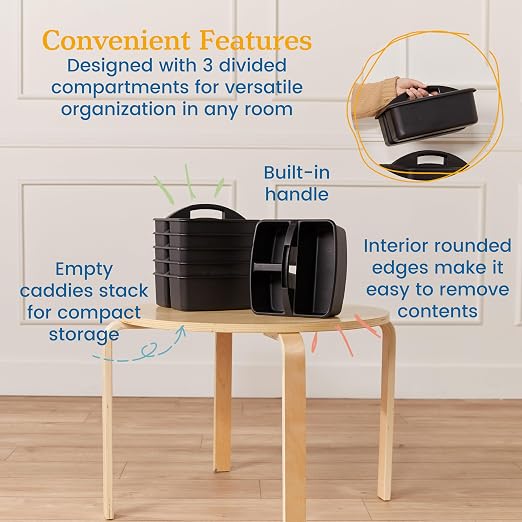 ECR4Kids 3-Compartment Storage Caddy, Storage Organizer - Image 5