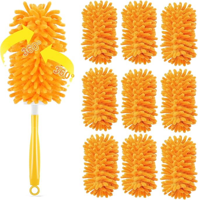 Duster Refill for Swiffer, 360 Dusters Heavy Duty Refills, Reusable Duster Kit by HIMONI