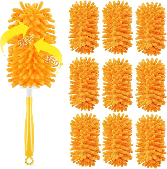 Duster Refill for Swiffer, 360 Dusters Heavy Duty Refills, Reusable Duster Kit by HIMONI