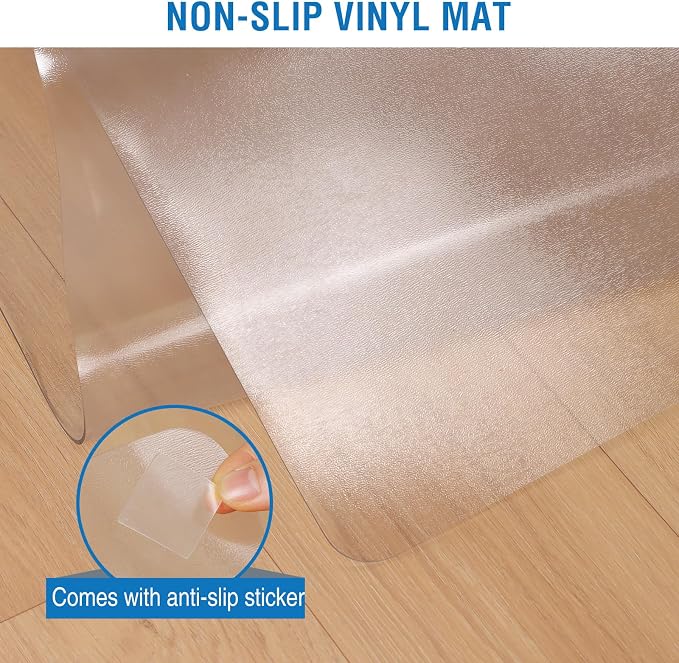 Clear Chair Mat, Easy Glide Desk Mat - Image 3