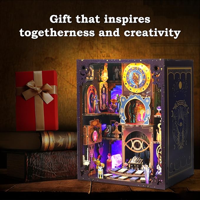 Book Nook Kit - DIY Miniature Dollhouse - Image 6