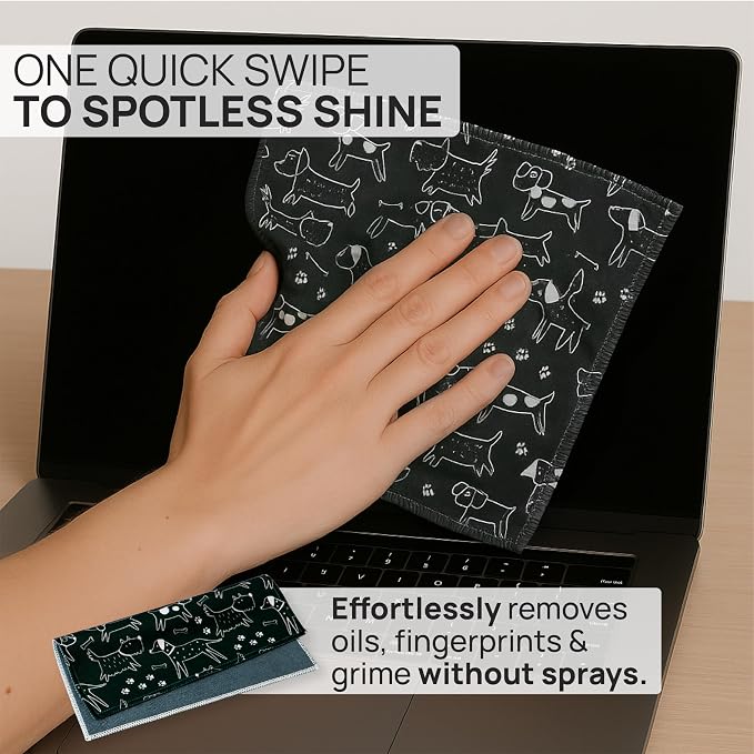 Quick Cloth Microfiber Glasses Cleaning Cloths – 5x7, 2 Pack - Image 2