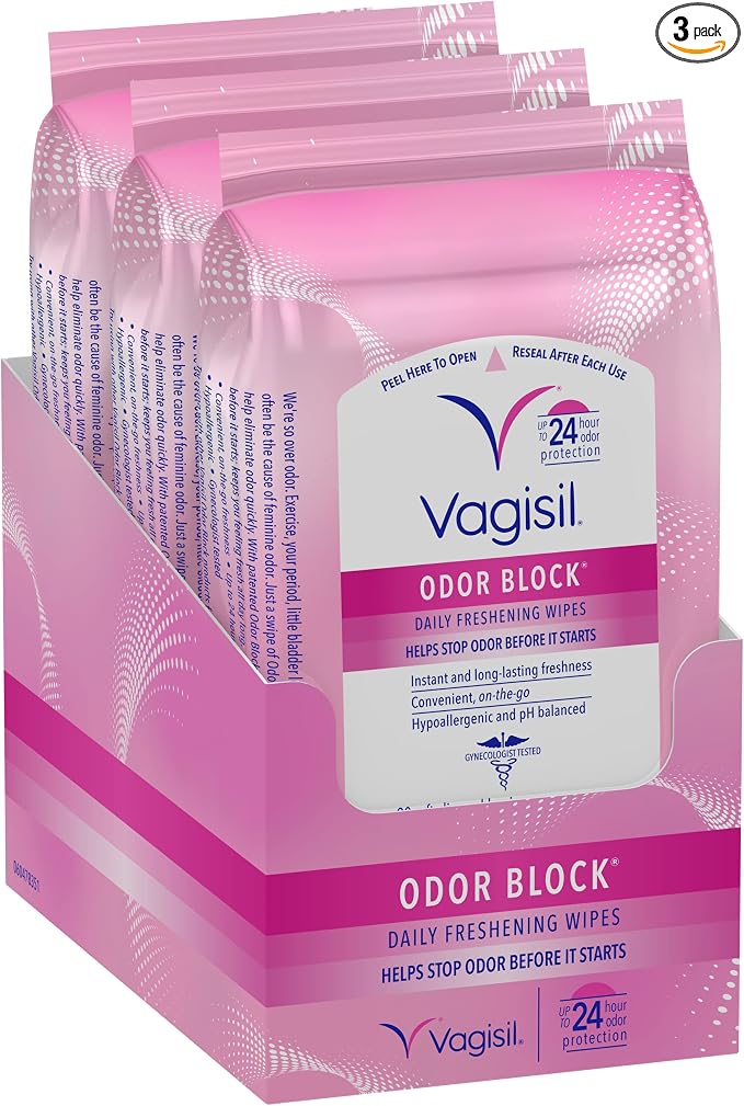 Vagisil Odor Block Daily Freshening Wipes by Vagisil
