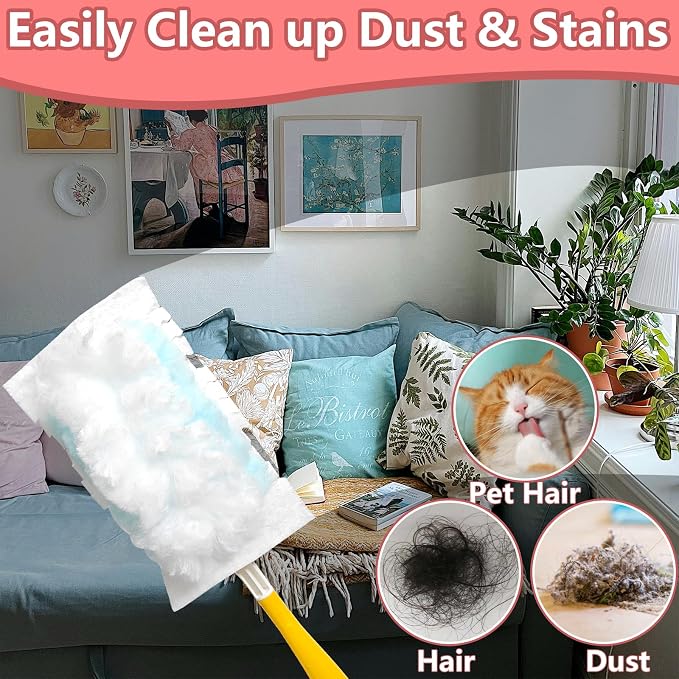 BDS-HOME 30 Count Electrostatic Duster Refills, 180°Multi-Surface Dusting - Image 3