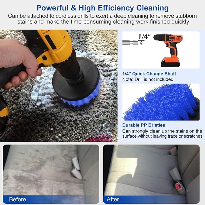 iMounTEK All Purpose Power Scrubber Cleaning Brush Combo Kit. - Image 5