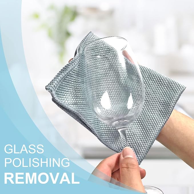 Niveaya Microfiber Glass Cleaning Cloth, Stainless Steel Windshield Shower - Image 6