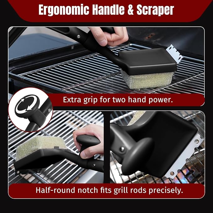 Grill Brush Bristle Free with Aramid Fiber - Image 5