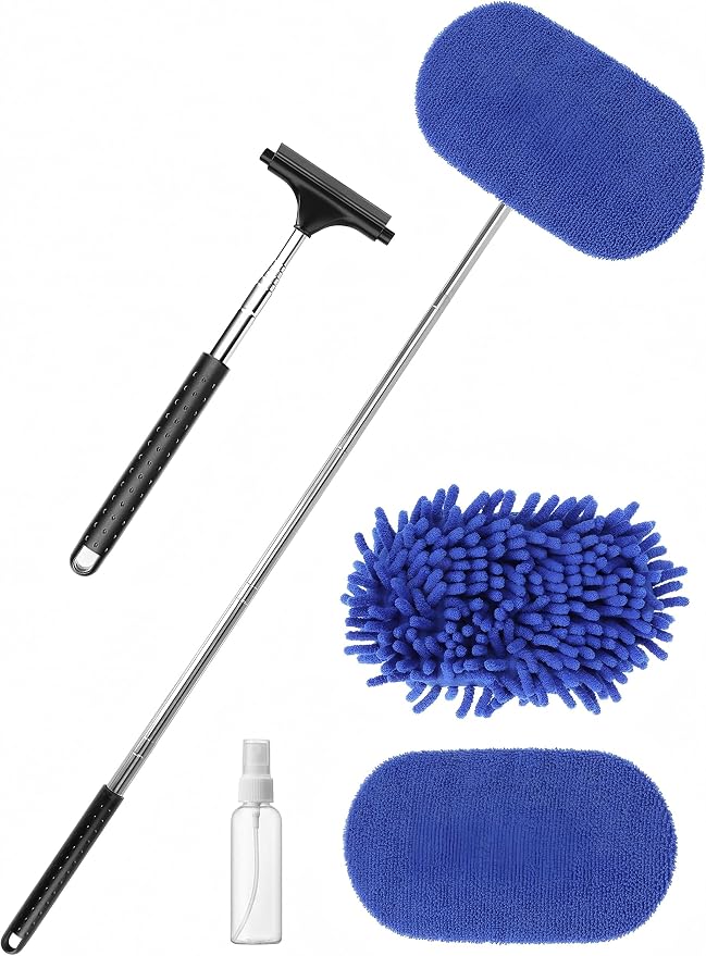 3 in 1 Car Windshield Cleaner Tool 40”Car Rearview Mirror Wiper Squeegee Wash by ZimiTeda