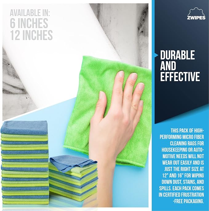 Zwipes Microfiber Cleaning Cloths Assorted Color - Image 4