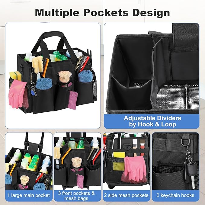 Housolution Rolling Cleaning Caddy Bag - Image 3