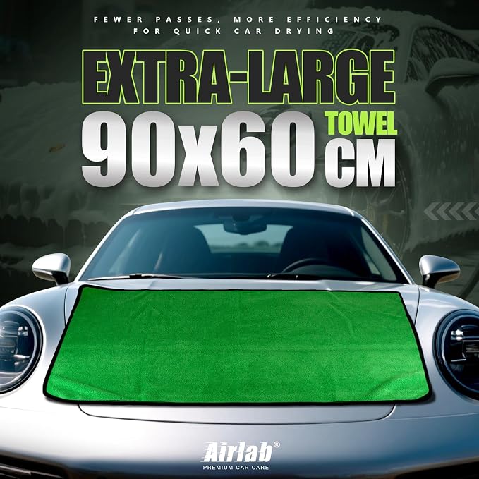 Airlab Microfiber Towels for Cars Wash Drying Thick Plush Cleaning Cloth Auto - Image 2
