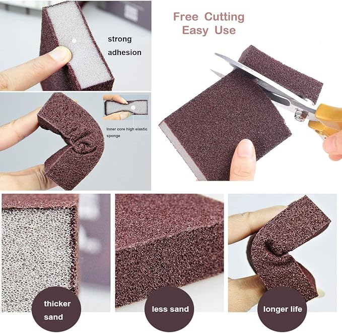 5 Pack Emery Magic Wipe Sponge, Nano Carborundum Sponge, Emery Sponge Brush - Image 6