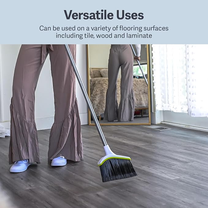 Casabella Basics 2-Piece Angled Broom and Dustpan Set - Image 6