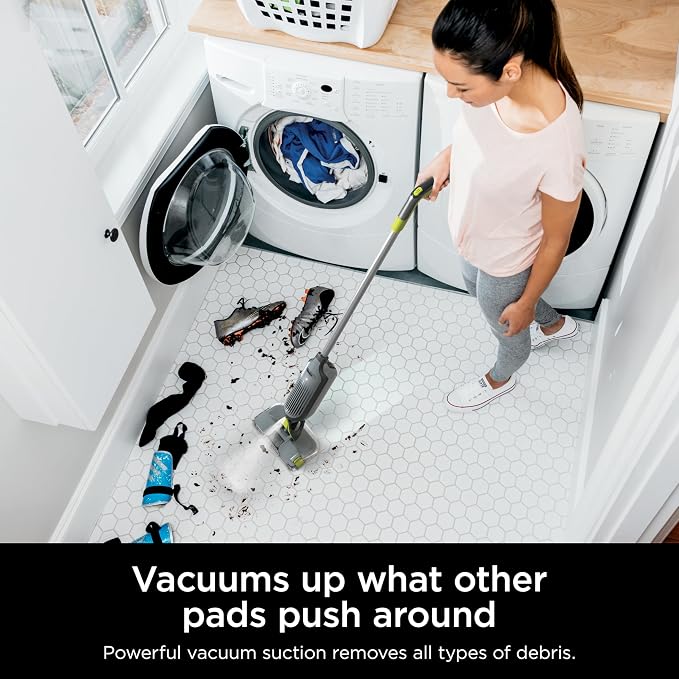 Shark VACMOP Cordless Hard Floor Cleaner, Vacuum and Spray Mop, Powerful Suction - Image 3
