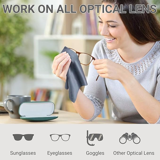 60 Pack Japanese-Style Premium Microfiber Glasses Cleaning Cloth Streak & - Image 3