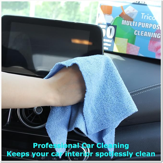 Tricol Clean Profesional Resuable Lint Free Microfiber Edgeless Cleaning Cloth - Image 6