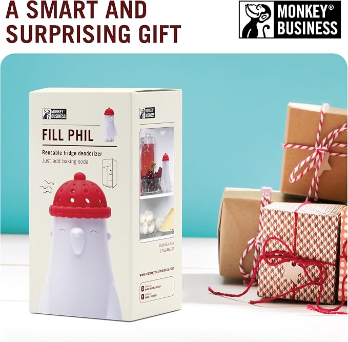Monkey Business Fill Phil Refrigerator Deodorizer, Baking Soda Container - Image 7