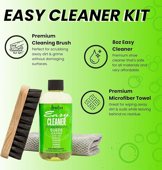 Angelus Shoe Cleaner Kit, 8.6 Oz, Towel - Image 2