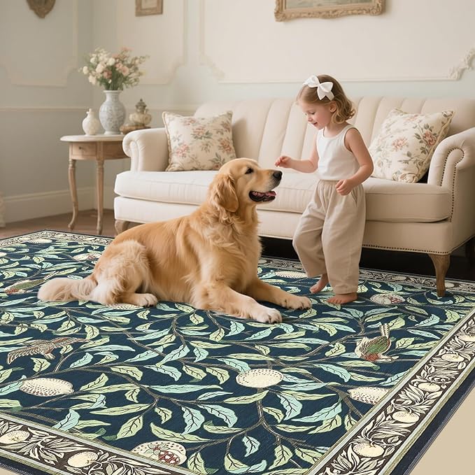 GarveeHome Boho Leaf Area Rugs 9x12 Living Room, Large Rugs - Image 3