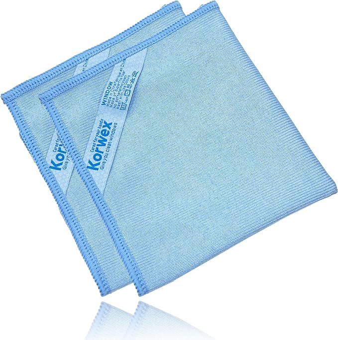 Window Cleaning Cloth, Glass Cleaning Cloth, Streaks Schatches Free. by Korwex