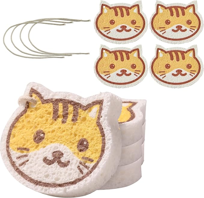 JOYMOOP Cartoon Kitchen Sponge, Cellulose Sponges by JOYMOOP