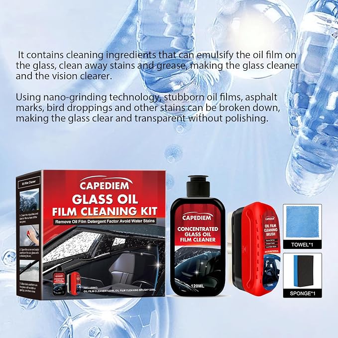 CAPEDIEM 2026 NEW Automotive Oil Film Cleaning Brush - Image 5
