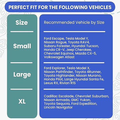 4Knines Split Cargo Liner for SUV – for Dogs & Pets, Heavy-Duty, Waterproof Trunk Mat & Cargo Cover – Fits 60/40 Split Bench & Armrest Pass-Through – Machine Washable, Non-Slip, Durable (Small, Grey)