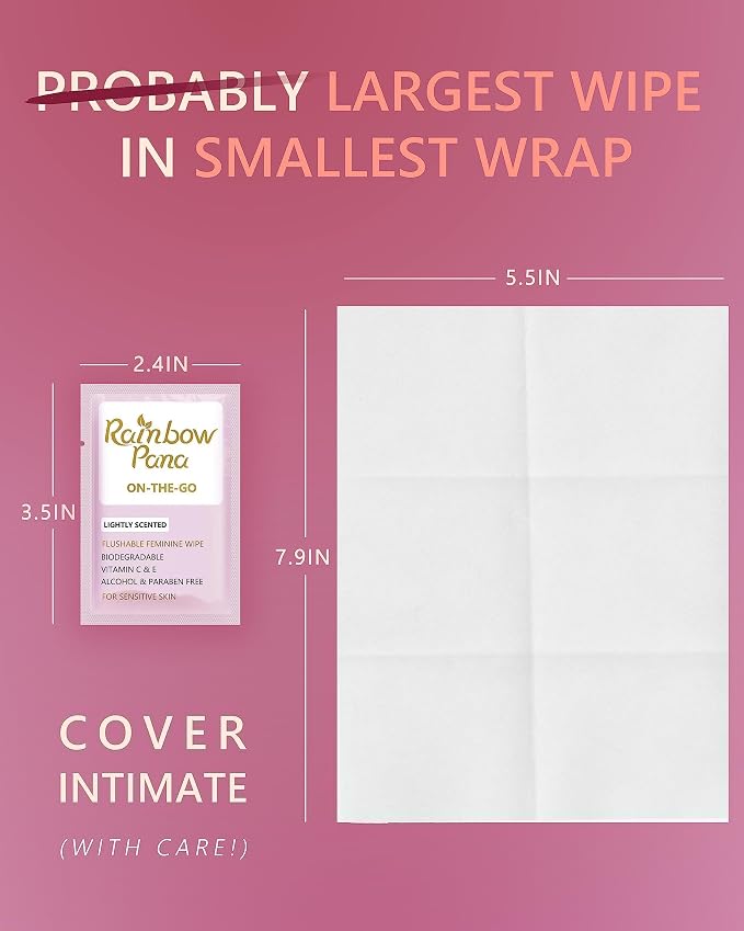 RainbowPana Feminine Wipes, Travel Wipes - Image 7