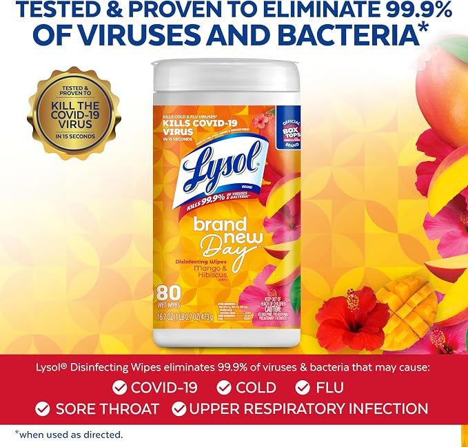 Lysol Disinfectant Wipes, Dorm Room Essentials - Image 2