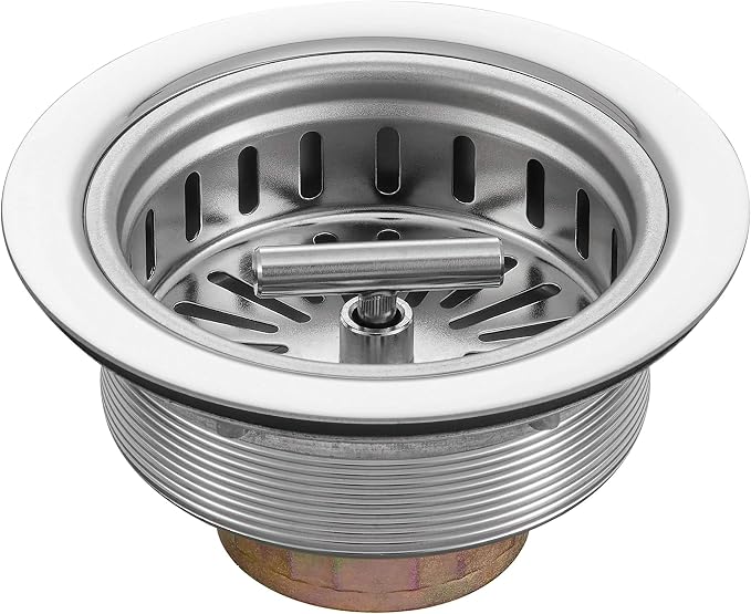KONE 3-1/2 Inch Kitchen Sink Drain Strainer Assembly Made by All Stainless Steel by KONE