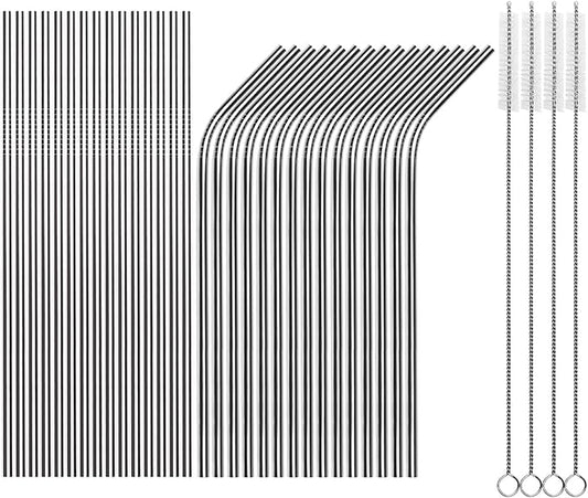 Tomorotec Reusable Straws 30 Pack, Stainless Steel Drinking Straws, Metal Straw by Tomorotec