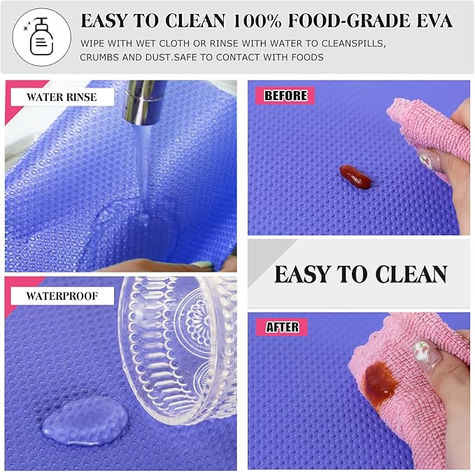 10Pcs Refrigerator Liners, Washable Fridge Liner Shelf Mats Refrigerator Pads - Image 4