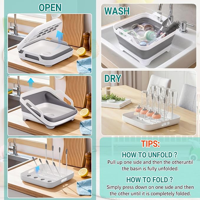 Collapsible Wash Basin for Baby Bottles - Image 7