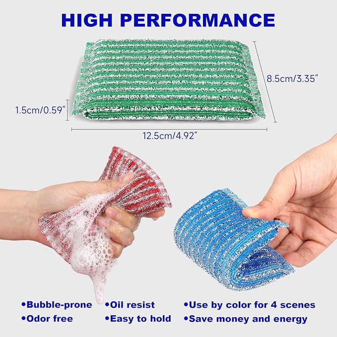 Premium 8-Pad Sponges Kitchen - Image 3