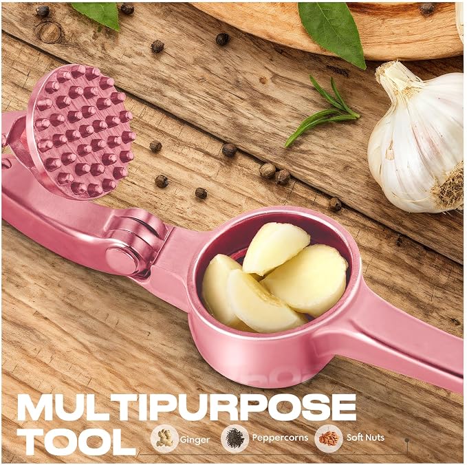 Kitchen Garlic Press, Rust Proof & Dishwasher Safe Garlic Mincer, Durable - Image 6