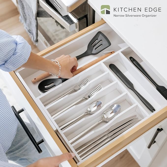 KitchenEdge Premium Silverware, Flatware and Utensil Organizer - Image 2