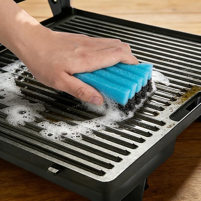 EBaokuup 4 Pcs Grill Plate Cleaning Sponge 12207, Electric Grill Cleaning Sponge - Image 6