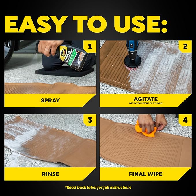 Meguiar's Foaming Floor Mat + Carpet Cleaner, 16oz BT - Image 6