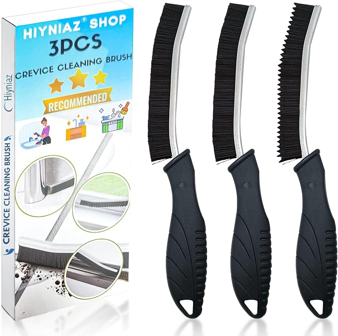 3Pcs Crevice Cleaning Brush Tool Grout Brush Cleaning Supplies, Home Essentials by Hiyniaz
