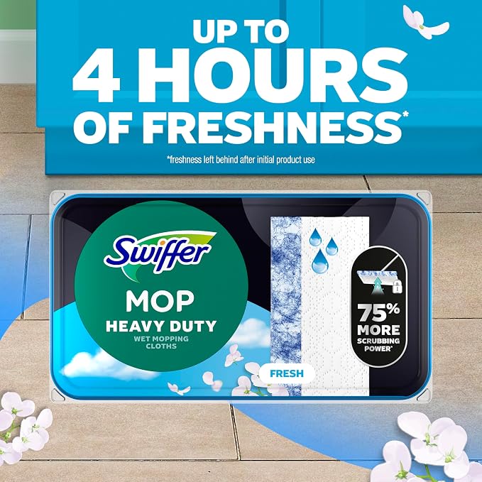 Swiffer Heavy Duty Mop Wet Multi-Surface Cloth Refills - Image 5