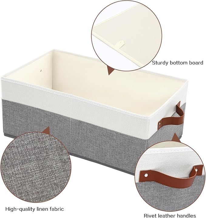 3 Pack Large Capacity Storage Bins Closet Organizer - Image 4