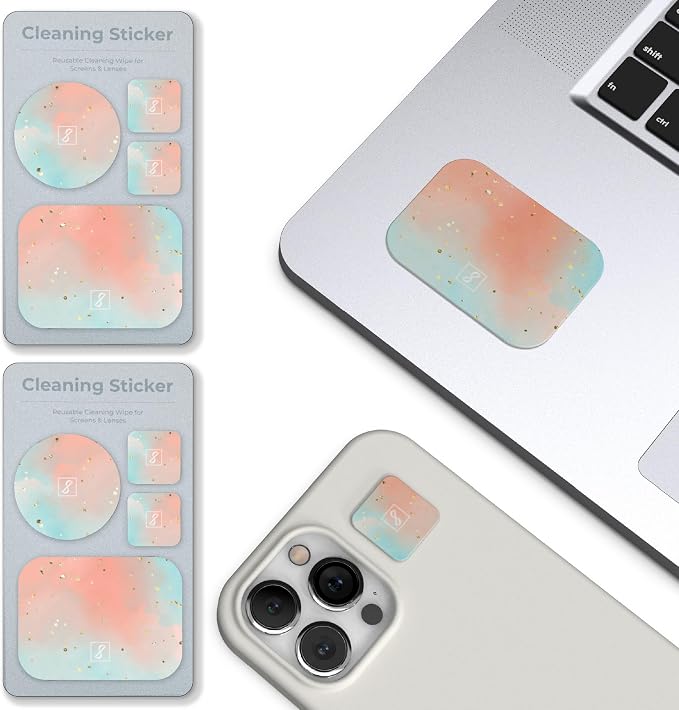 SleekStrip Portable Cleaning Sticker Pad Reusable Screen Cleaner Wipes Lens by SleekStrip